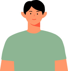 Think green and Earth Day profile portraits of male and female characters modern people avatars