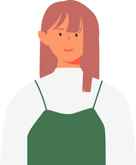 Think green and Earth Day profile portraits of male and female characters modern people avatars