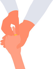 Proposal Day man giving diamond ring to woman