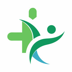 Logo Design Tips for Healthcare Brands Using Green Cross and Human Energy

