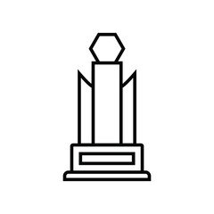 trophy icon, flat, design, vector, illustrations, education, style, trendy, collections