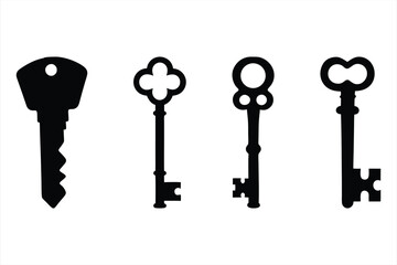Set of key Silhouettes