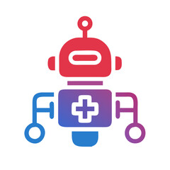 Obraz premium Medical Assistance Robots with AI for Patient Care and Diagnostics