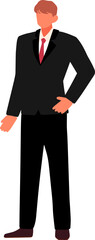Business man in office outfits character