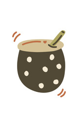 pot of soup with a spoon