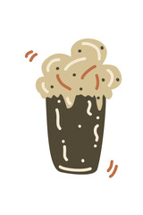 ice cream with chocolate