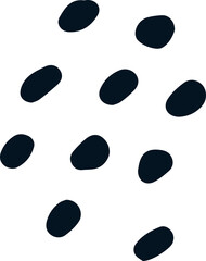 Abstract Hand drawn polka dot pattern