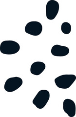 Abstract Hand drawn polka dot pattern