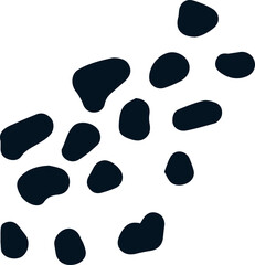 Fototapeta premium Abstract Hand drawn polka dot pattern