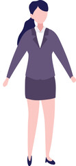 Obraz premium Business Woman or Employee Character