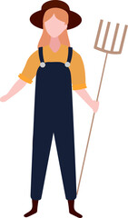 Woman Farmers and harvesting character