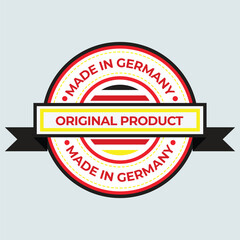 Original Product of Germany – Authentic Certification Badge
