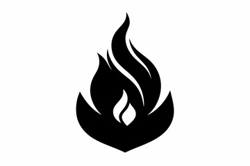 flames descending from heaven silhouette vector.