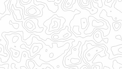 Black and white wave abstract topographic map contour, lines Pattern background. Topographic map and landscape terrain texture grid. Wavy banner and color geometric. 