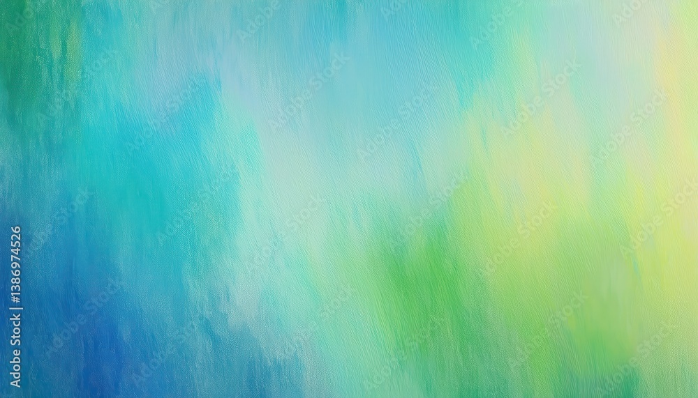 Poster abstract aqua and lime green watercolor gradient texture background for design, perfect for wellness