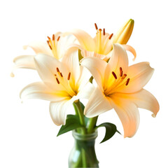 Fototapeta premium Elegant White Lilies A Bouquet of Purity and Grace 