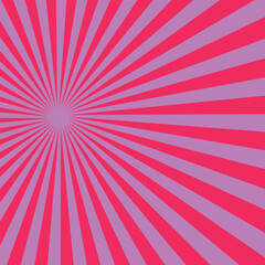 Abstract background with rays retro starburst rays. Salmon pink color sunburst background