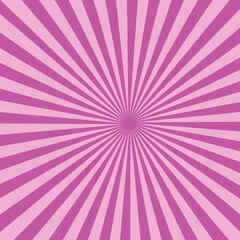 Obraz premium Pop art pink dotted background. Retro backdrop with sun rays in comic book style.