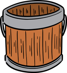 Illustration of water bucket
