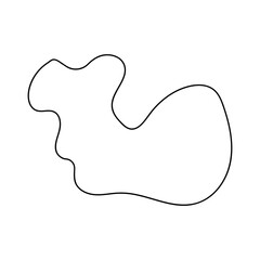abstract blobs outline for background