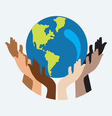 Globe on hand icon isolated on white background. Globe on hand icon simple sign. Globe on hand icon trendy and modern symbol for graphic and web design. hands holding globe earth web black icon.