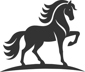 Horse animal vector black