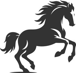 Horse animal vector black