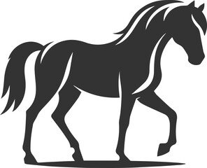 Horse animal vector black