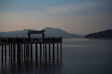 Obraz premium 아름다운 해변의 풍경