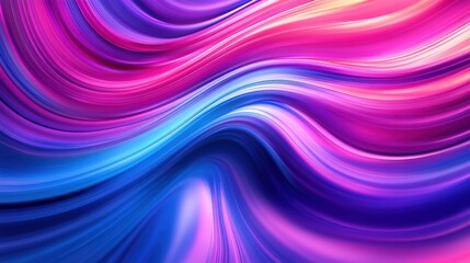 Vibrant Colorful Waves of Light Creating Abstract Background Design