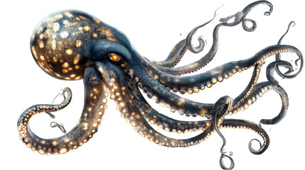 Fototapeta premium octopus on a white background