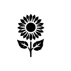 sunflower Silhouette , sunflower vector