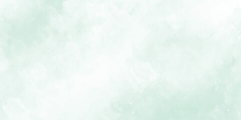 Blue green and white watercolor background with abstract cloudy sky concept with color splash design and fringe bleed stains and blobs abstract Blue watercolor background.