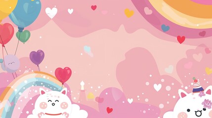Children's Day Sweet Background: Building a Pure and Wonderful World of Joy for Children with a Sweet Atmosphere
