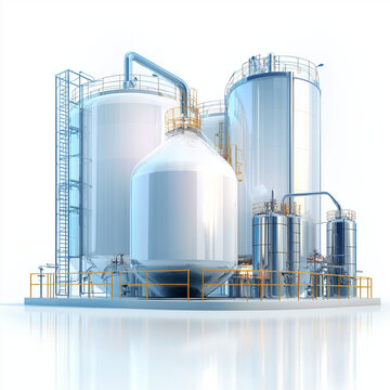 Ethane C2H6 gas industrial. Fuel storage. Chemical energy. Hydrocarbon emission. Clip art isolated on white background. Illustration of ethane and a storage tank for hydrocarbons.