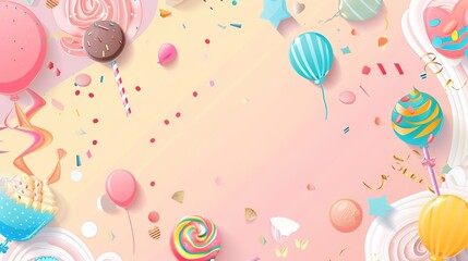 Children's Day Sweet Background: Building a Pure and Wonderful World of Joy for Children with a Sweet Atmosphere