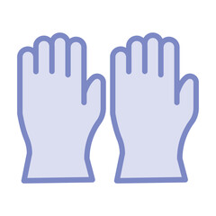Rubber glove vector, pixel perfect, illustrator file 
