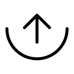 Up Arrow Outline Icon