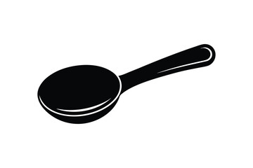 A coffee scoop icon silhouette art design.eps