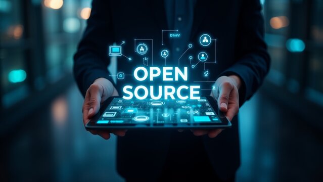 Open Source Technology Displayed On Tablet