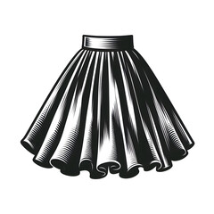 Bkack and white backround skirt