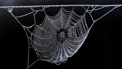 spider web with on blank background