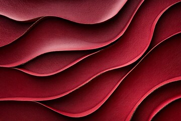 Obraz premium Dark red cardboard texture with rough surface, close-up background