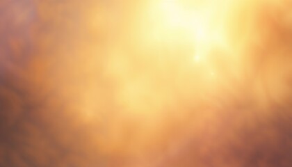 Obraz premium Abstract warm golden light background with soft glowing texture copy space