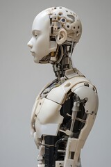 AI Robot Profile Studio Shot