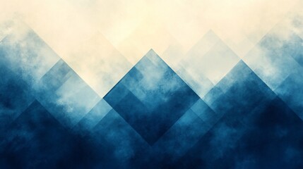 Abstract geometric gradient background in navy blue and beige tones design
