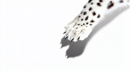 Fototapeta premium Majestic Lynx Paw A Close-Up of Wild Beauty
