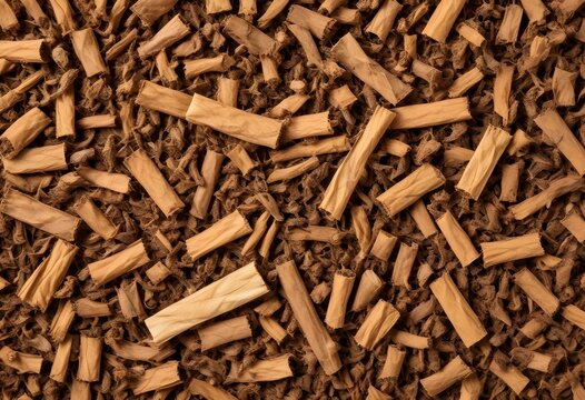 dried smoking tobacco. Isolated on a white background.