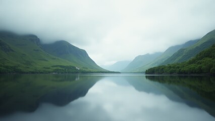 Fototapeta premium Still Waters Reflect Glencoe, Scotland Landscape