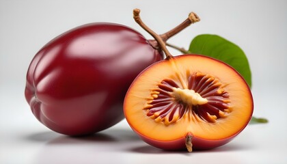 Tamarillo isolated on White background